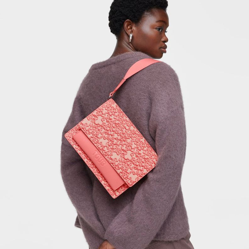 Bandolera mediana Audree coral Kaos Mini Evolution-4