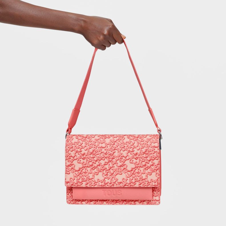 Bandolera mediana Audree coral Kaos Mini Evolution-5