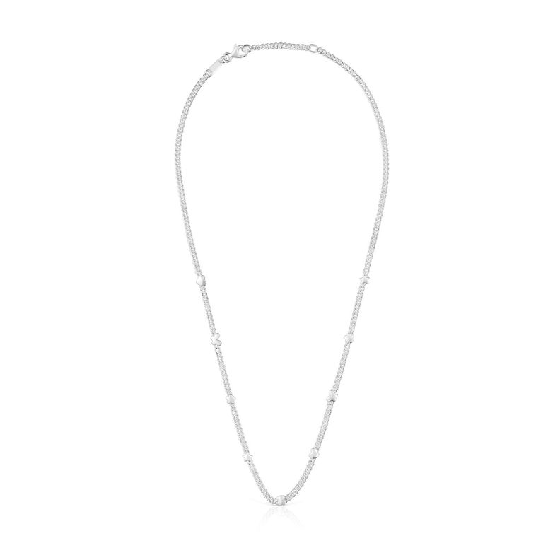 Collar corto con motivos de plata Bold Motif-1