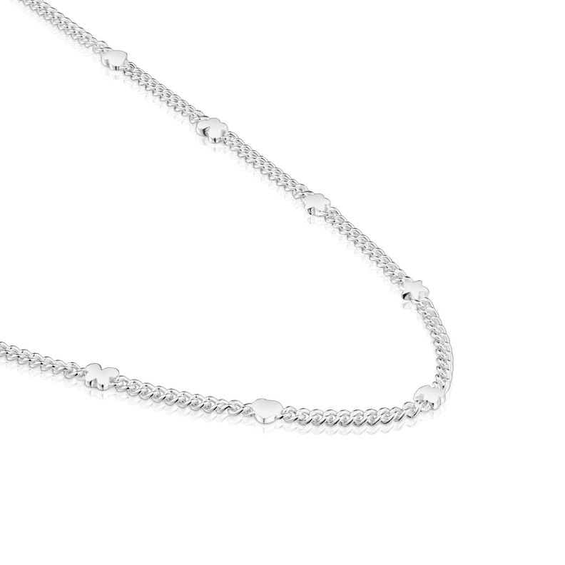 Collar corto con motivos de plata Bold Motif-2