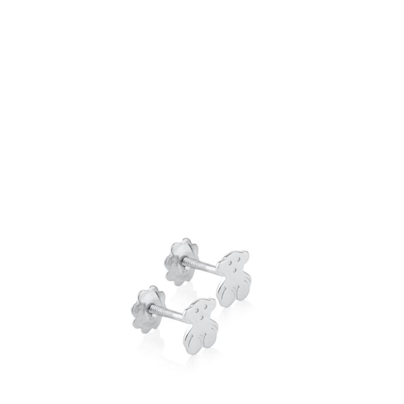 Aros de oro blanco Baby TOUS-1