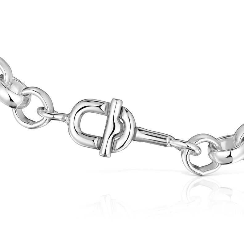 Pulsera cadena de plata 17,5 cm TOUS MANIFESTO-1