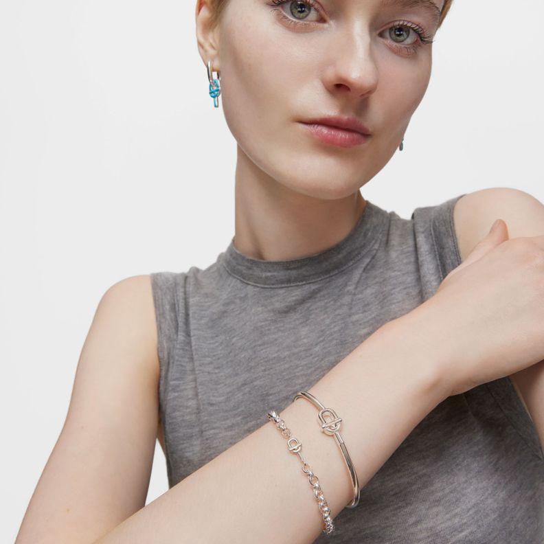 Pulsera cadena de plata 17,5 cm TOUS MANIFESTO-5