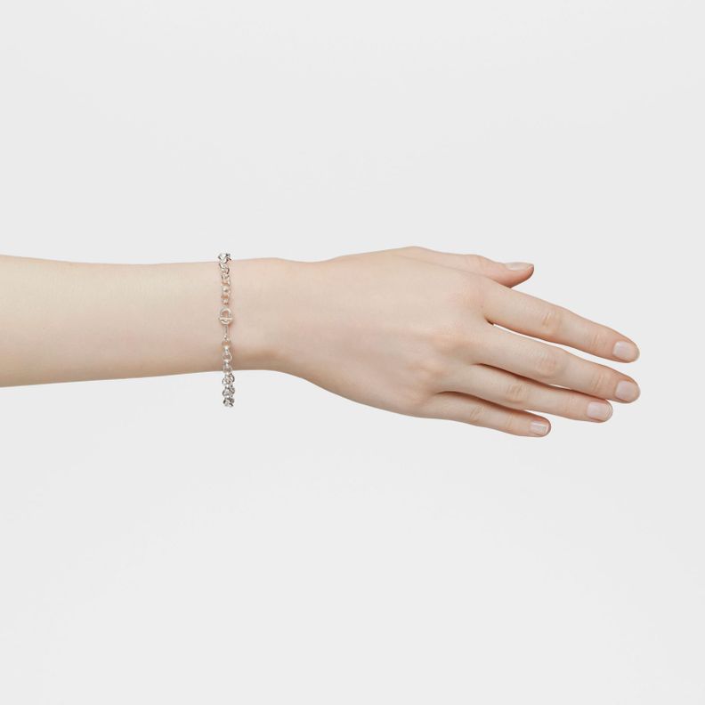 Pulsera cadena de plata 17,5 cm TOUS MANIFESTO-6