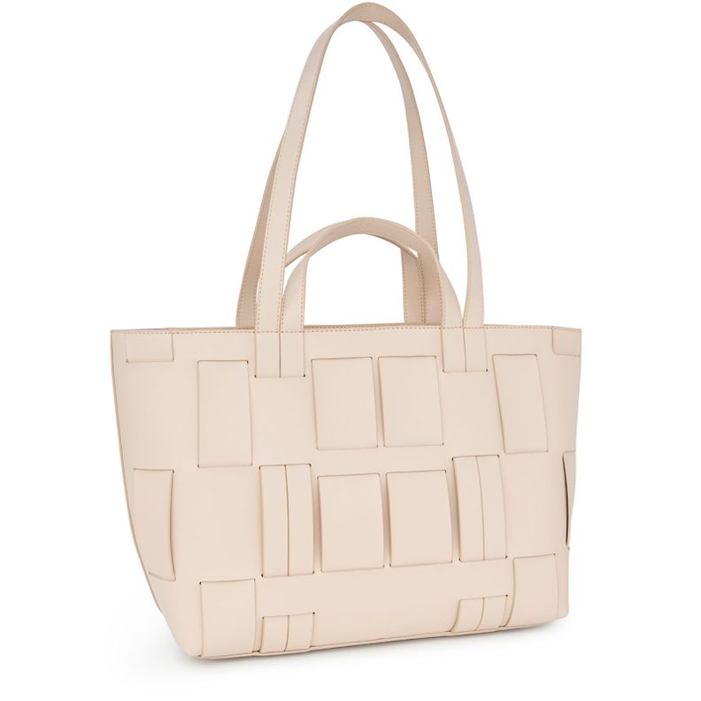 Bolso Capazo beige y malva Damas Tous-1