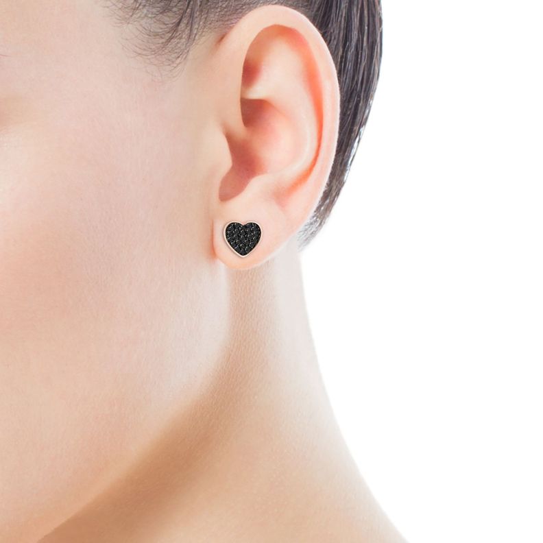 Pack Pendientes Motif Plata Vermeil Rosa con Espinelas Tous-3