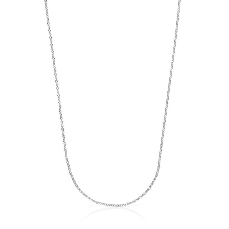 Gargantilla de plata con anillas 60 cm Chain-0