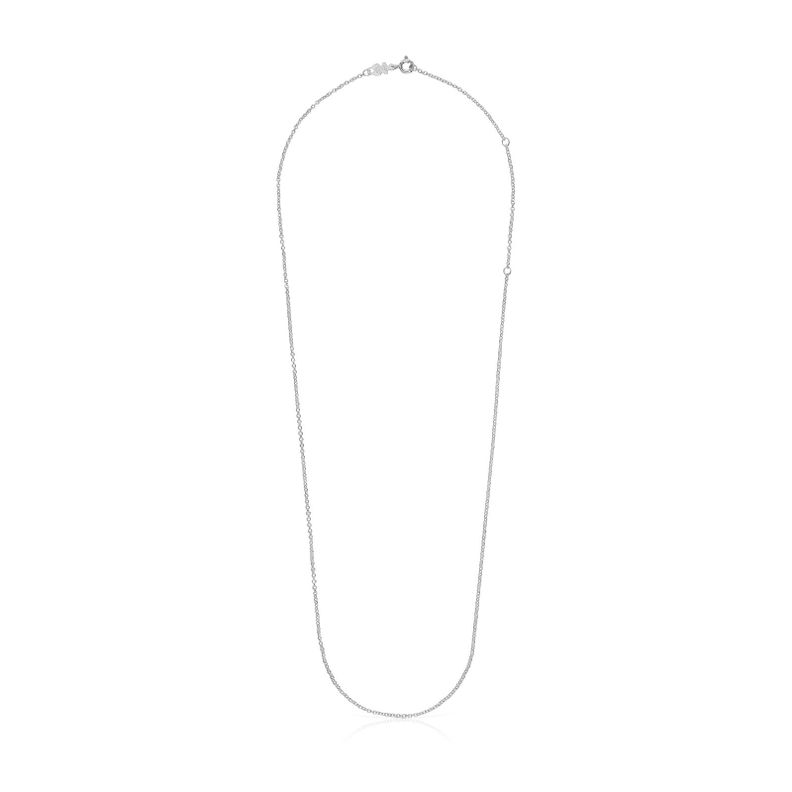 Gargantilla de plata con anillas 60 cm Chain-1