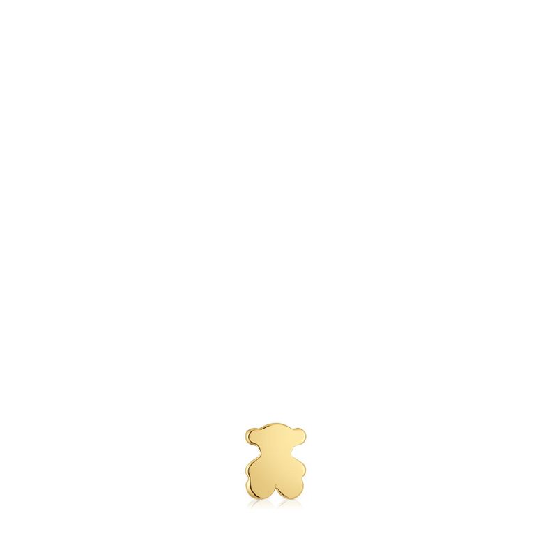 Charm TOUS 1950 oso con baño de oro 18 kt sobre plata-0