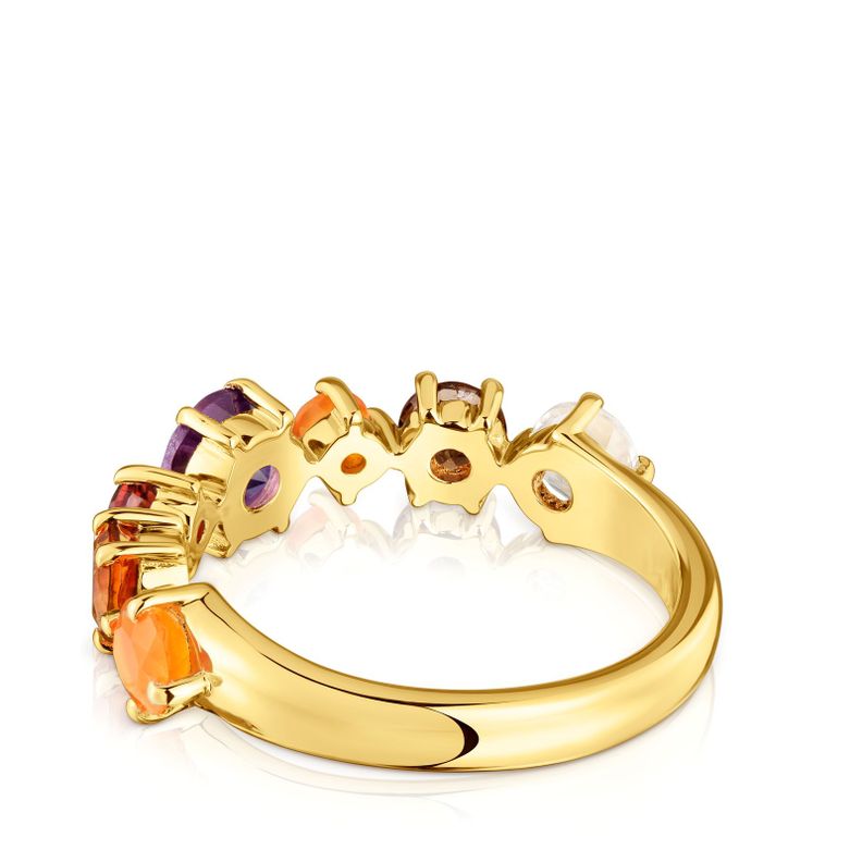 Anillo pequeño con baño de oro 18 kt sobre plata Sugar Party-2