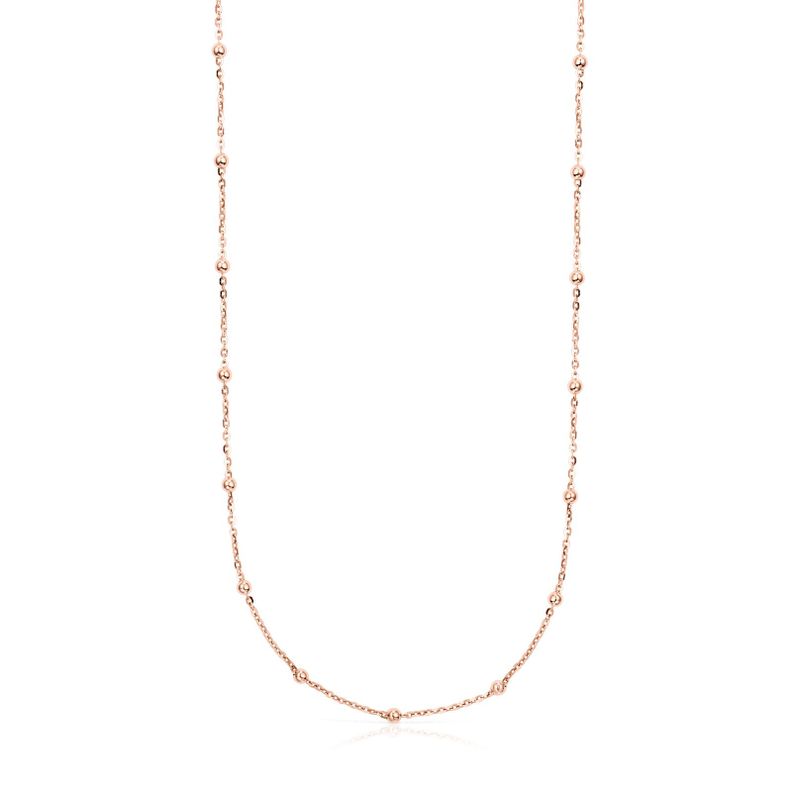 Gargantilla con baño de oro rosa 18 kt sobre plata Chain-0