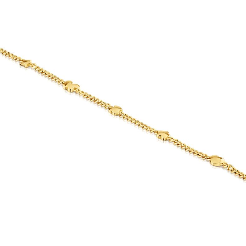 Pulsera cadena con baño de oro 18 kt sobre plata-2