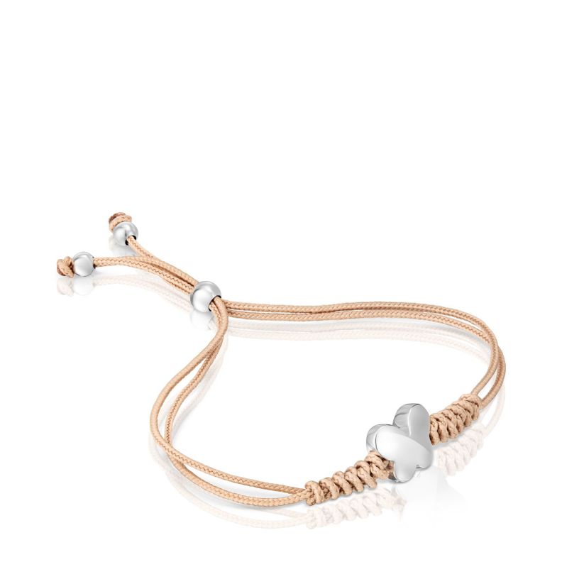 Pulsera con motivo mariposa de plata Bold Motif Tous-0