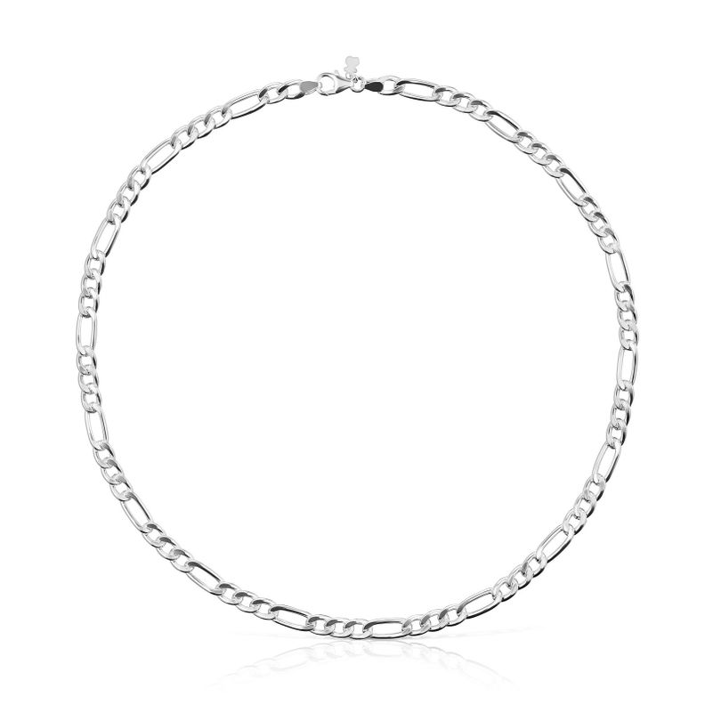 Gargantilla mix barbada de plata TOUS Chain-0