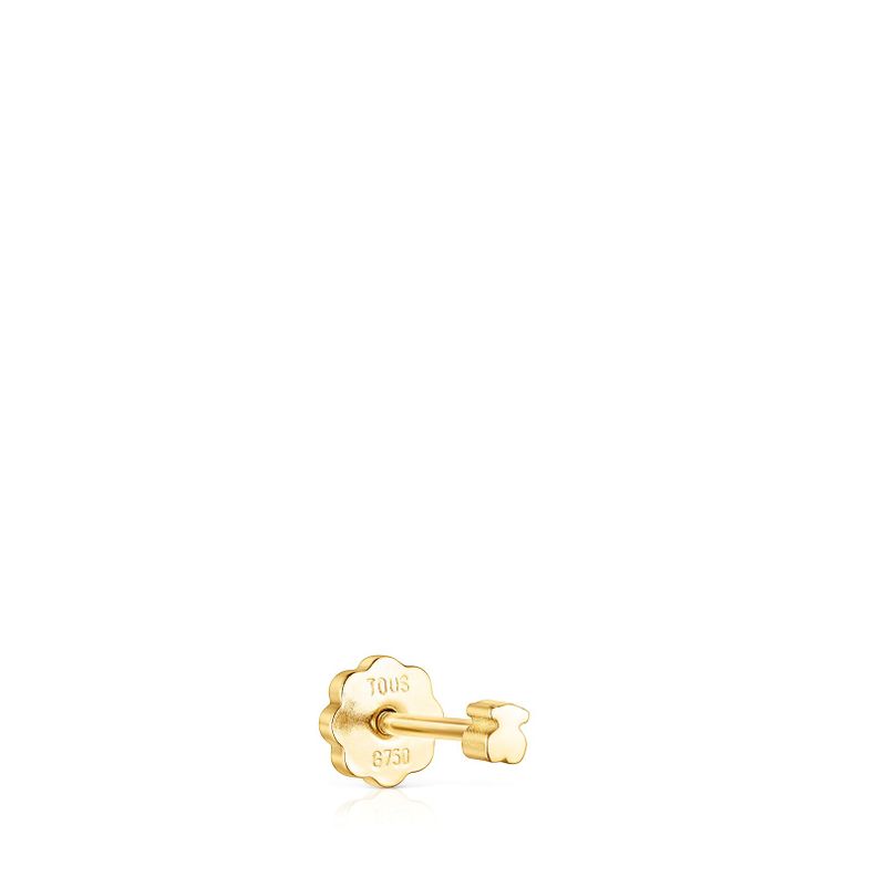 Piercing de oreja de oro con oso Tous-1