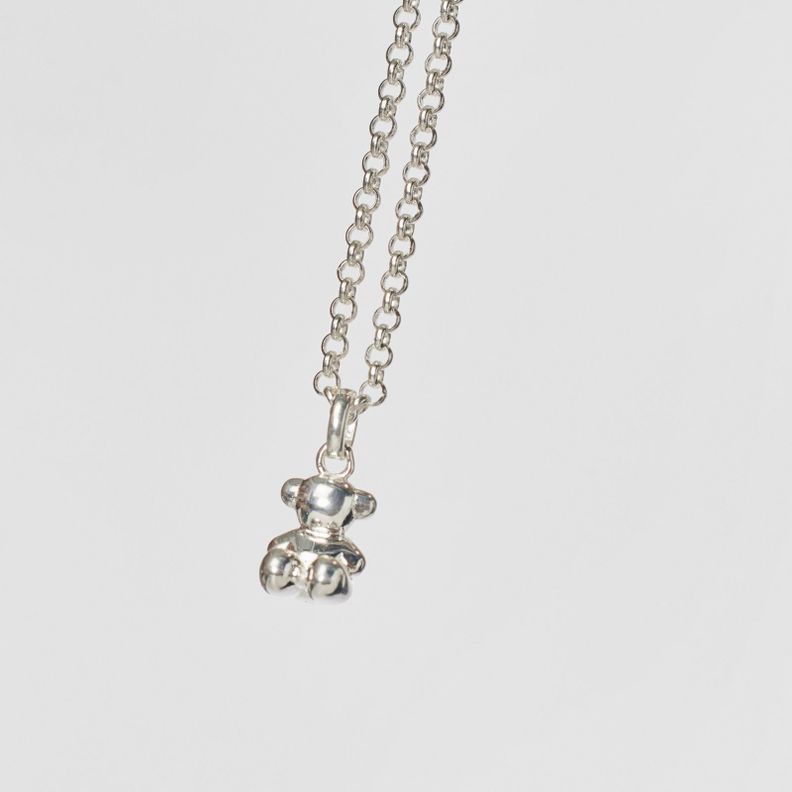 Colgante oso pequeño de plata Bold Bear-3