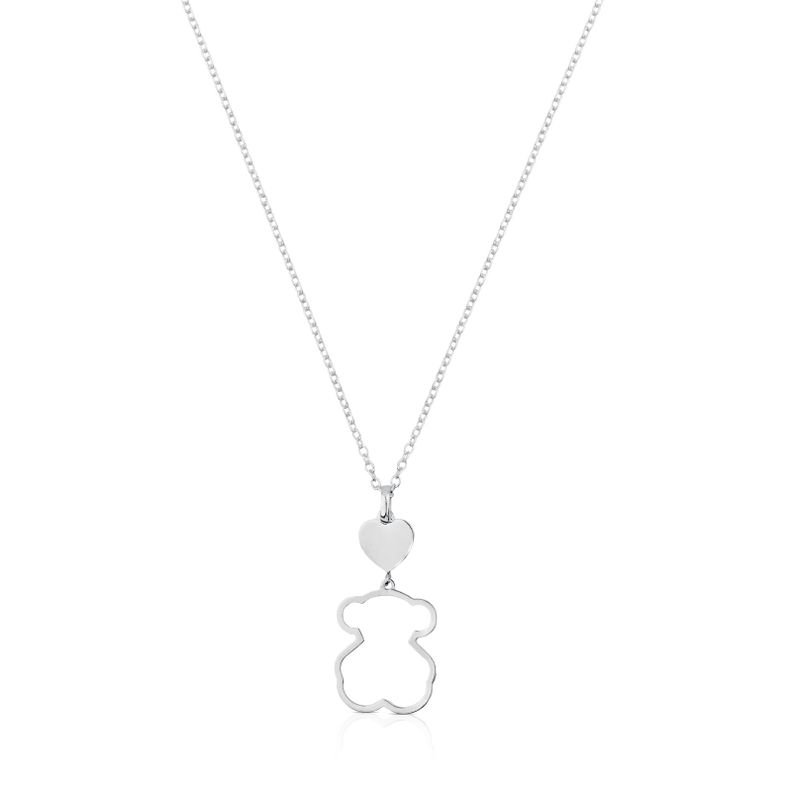 Collar Tous New Silueta de Plata-0