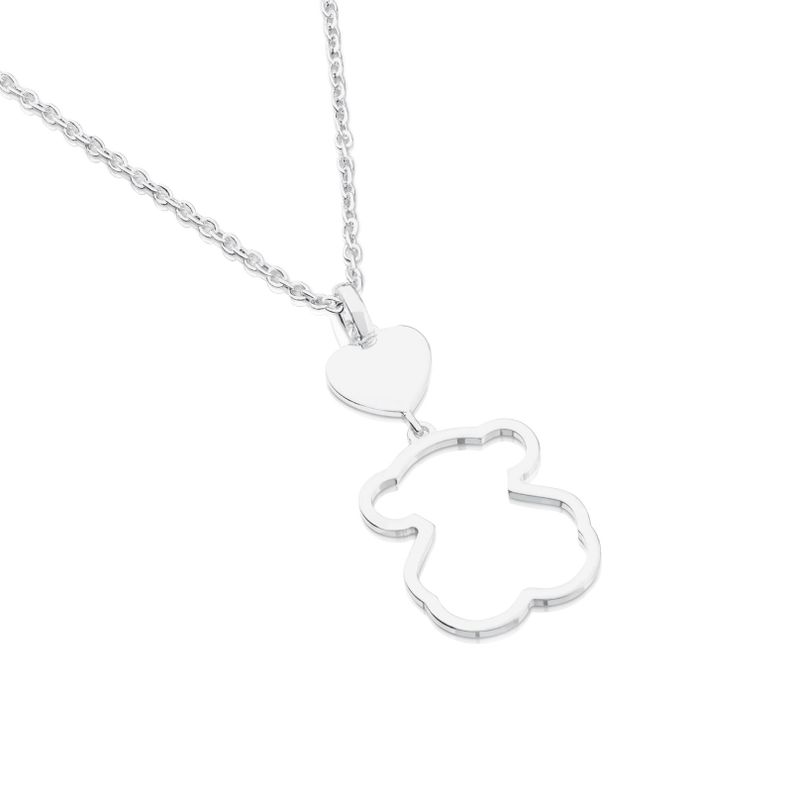 Collar Tous New Silueta de Plata-2