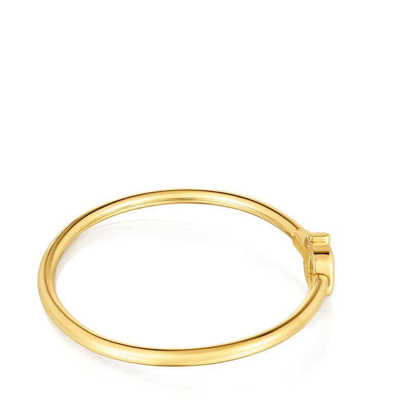 Pulsera esclava con baño de oro 18 kt sobre plata MANIFESTO-1