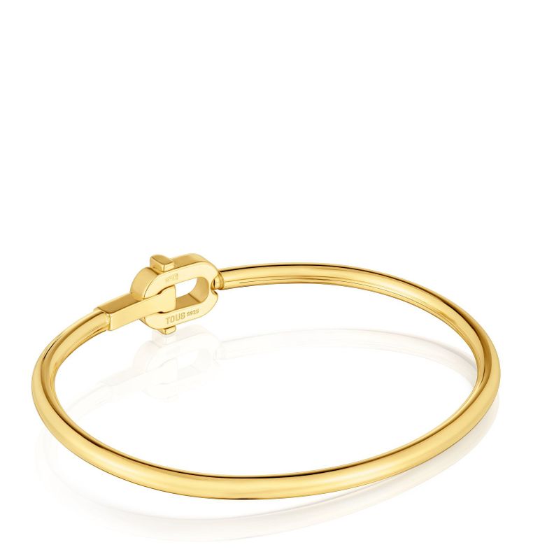 Pulsera esclava con baño de oro 18 kt sobre plata MANIFESTO-2