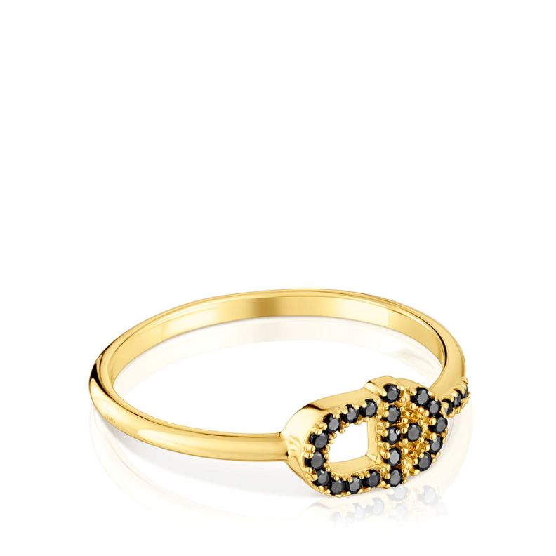 Anillo pequeño de oro y espinelas TOUS MANIFESTO-1