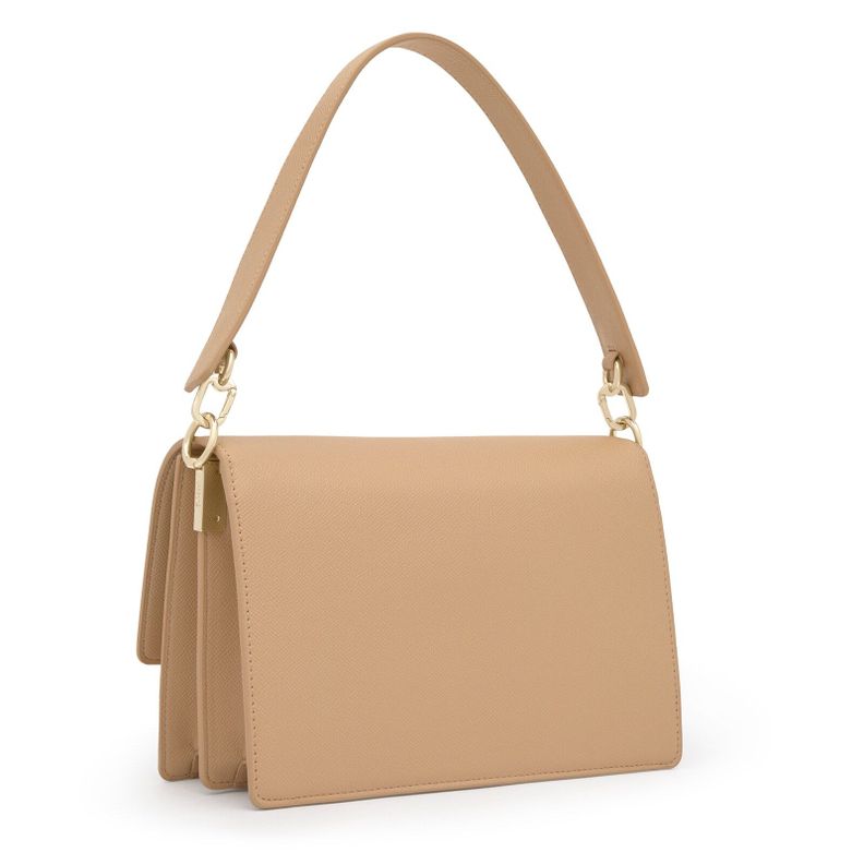Bandolera mediana arena Audree Pockets Beige