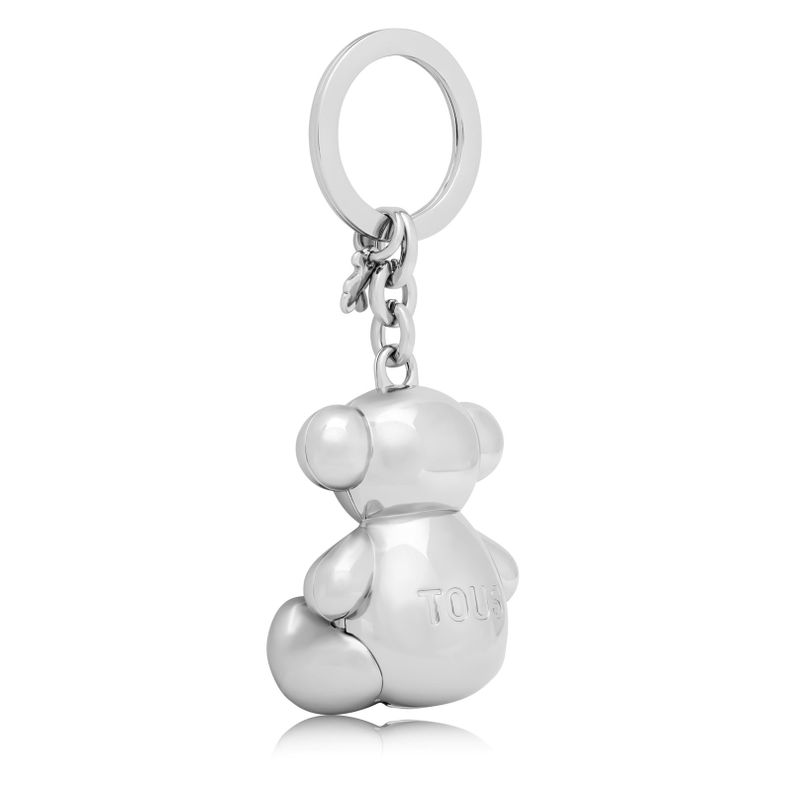 Llavero oso plateado Metal Bold Bear-1