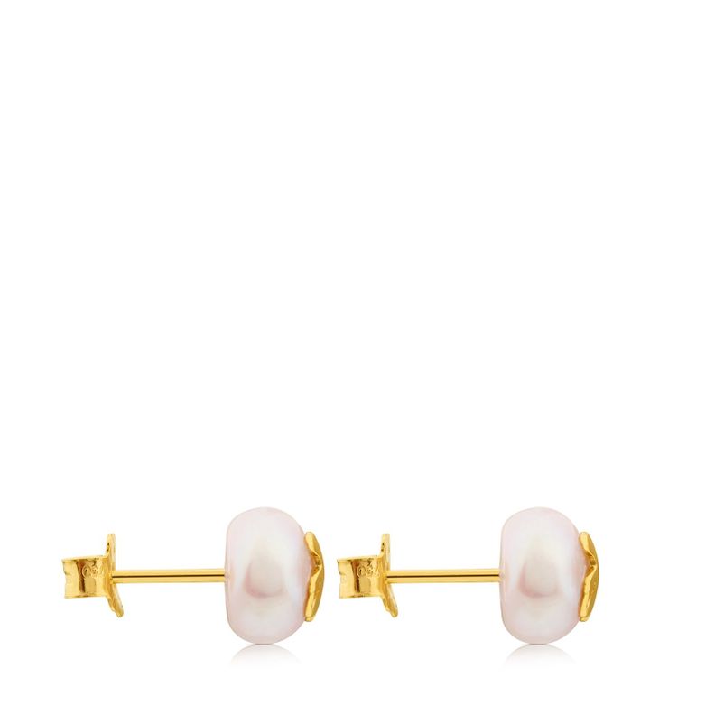 Pendientes Tous con perla  Bear de Oro-1