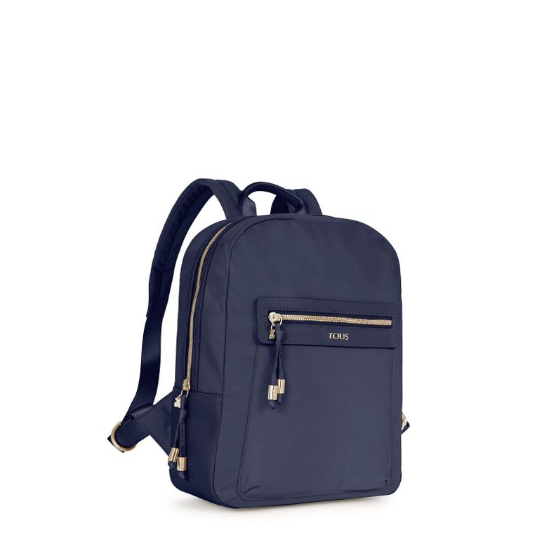 Mochila Tous Brunock Chain de Lona en color marino-1