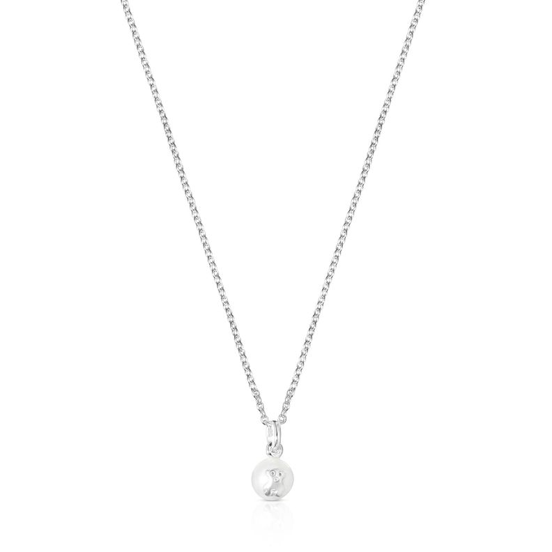 Collar Icon Pearl de plata y perla TOUS-0