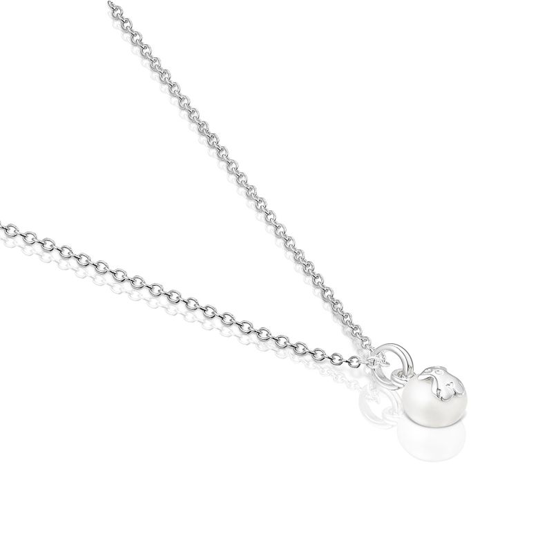 Collar Icon Pearl de plata y perla TOUS-2