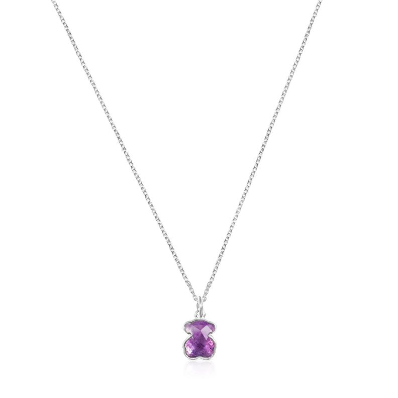 Collar Icon Color de plata y amatista Tous-0
