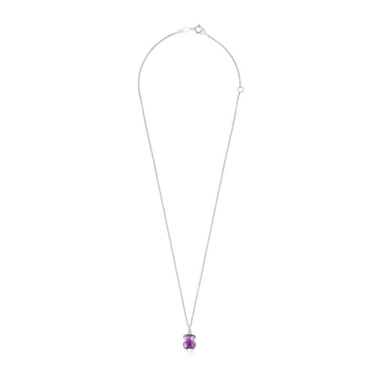 Collar Icon Color de plata y amatista Tous-1