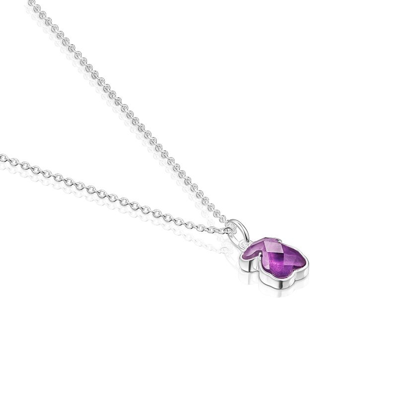 Collar Icon Color de plata y amatista Tous-2