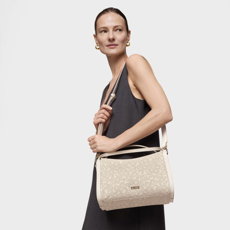 City mediano beige Kaos Mini Lines-3