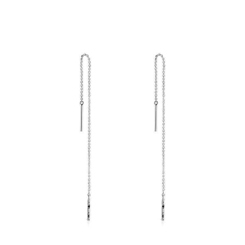Pendientes Tous largos Nocturne de Plata-1