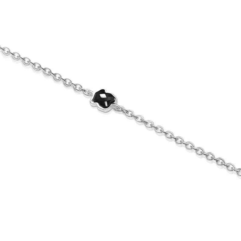 Pulsera Mini Onix de Plata y Onix Tous-0