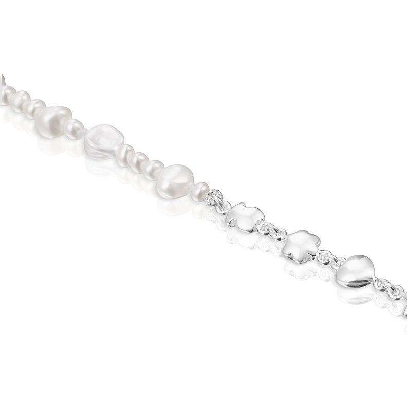 Pulsera de plata y perlas con motivos Mini Icons  Tous-2