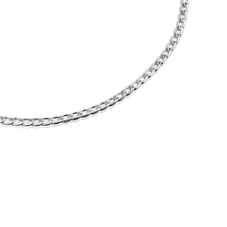 Gargantilla barbada de plata 35 cm Chain-1
