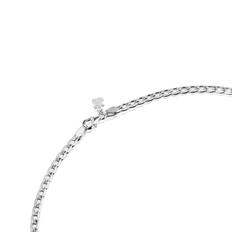 Gargantilla barbada de plata 35 cm Chain-2