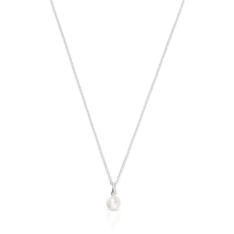 Collar corto de plata y perla cultivada