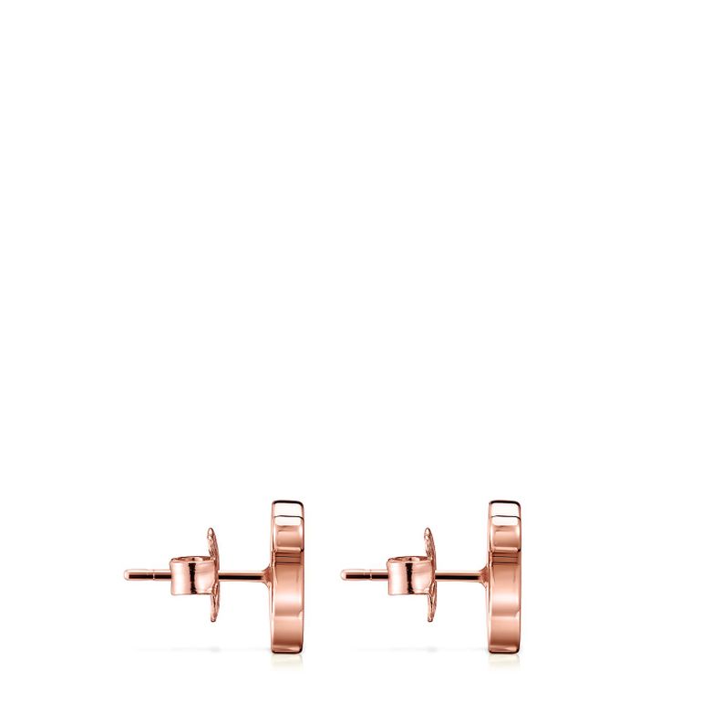Pendientes Sweet Dolls oso de Plata vermeil rosa Tous-1