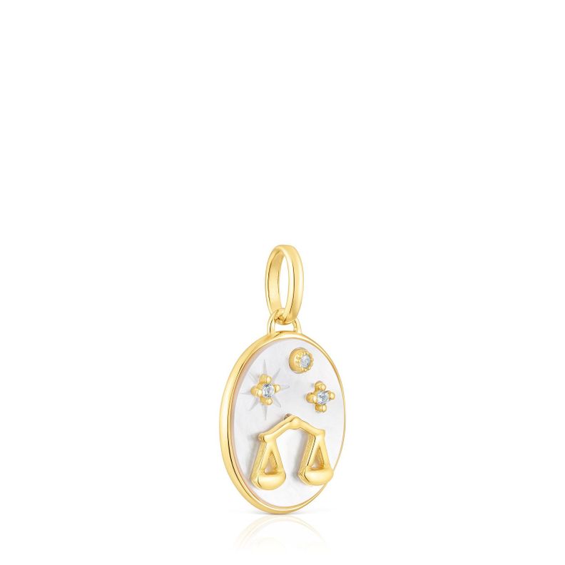 Colgante Libra de vermeil con nácar TOUS Horoscope-1