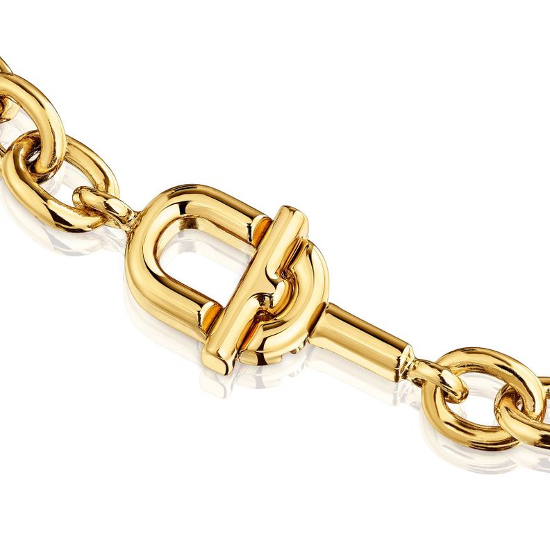 Gargantilla con baño de oro 18 kt sobre plata Manifesto-2
