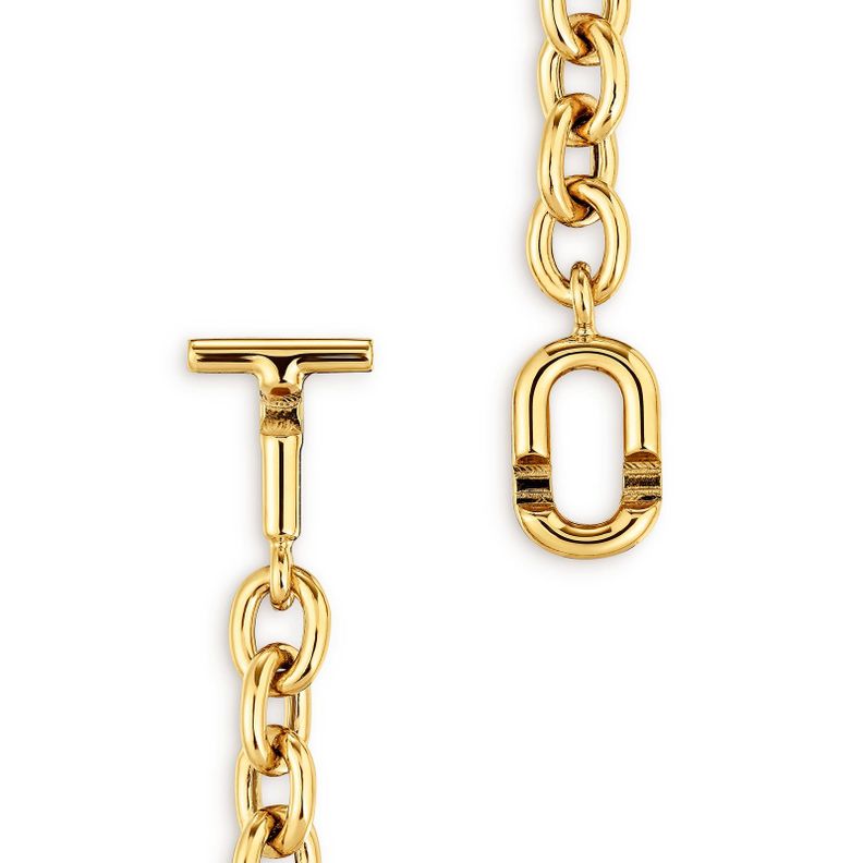 Gargantilla con baño de oro 18 kt sobre plata Manifesto-3