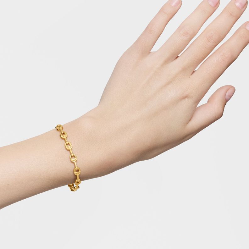 Pulsera cadena logo con baño de oro 18 kt sobre plata TOUS MANIFESTO-5