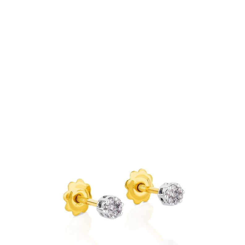 Pendientes de oro blanco y diamantes 0,08ct TOUS Diamonds-3