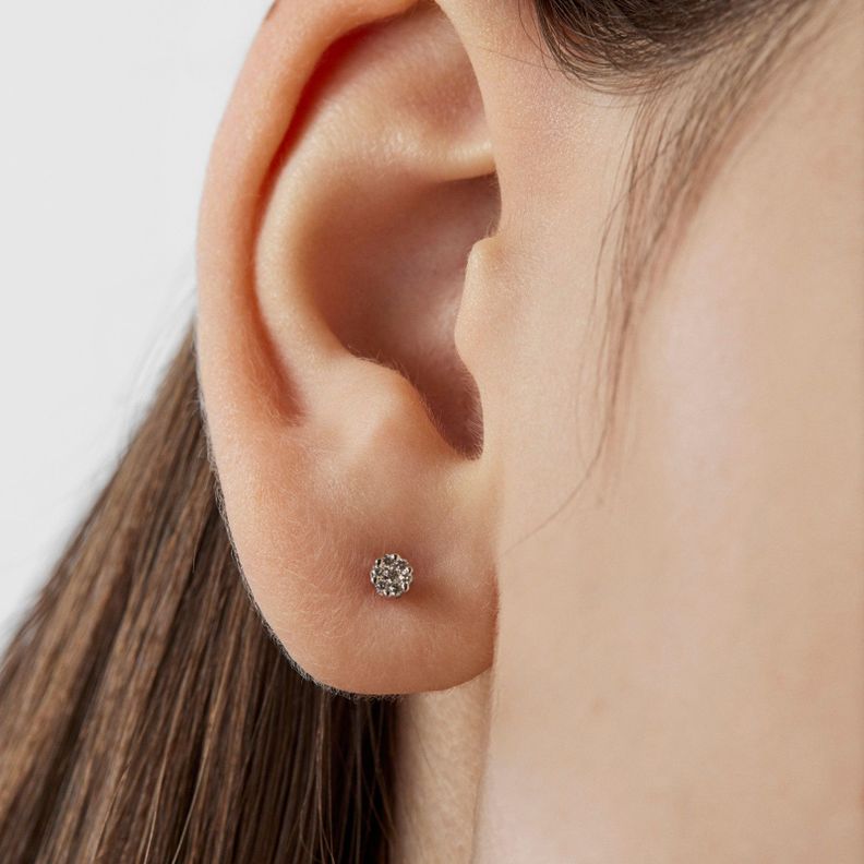 Pendientes de oro blanco y diamantes 0,08ct TOUS Diamonds-6