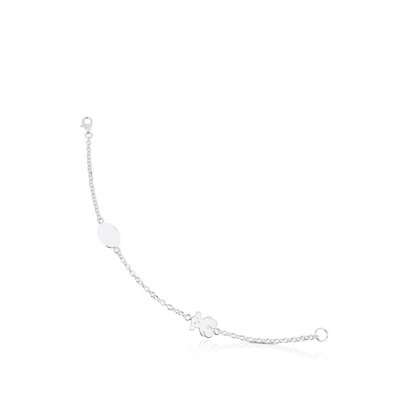 Pulsera cadena de plata con motivo TOUS Bear-0