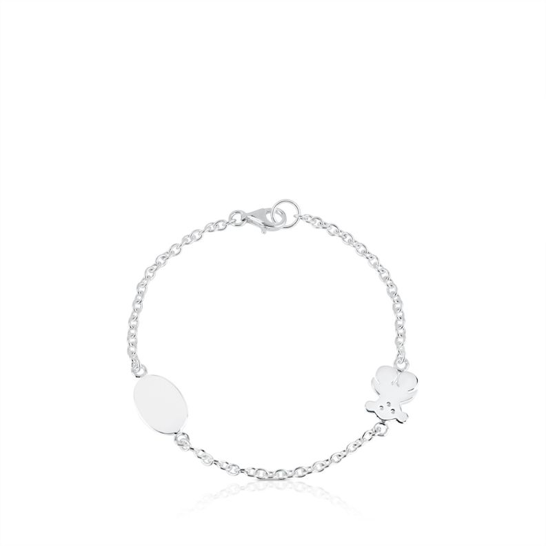 Pulsera cadena de plata con motivo TOUS Bear-2